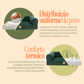 Cama Ortopedica Pacco Sense Boucle Off White C-Core®